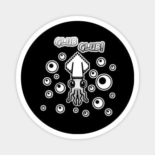 Cartoon squid Magnet